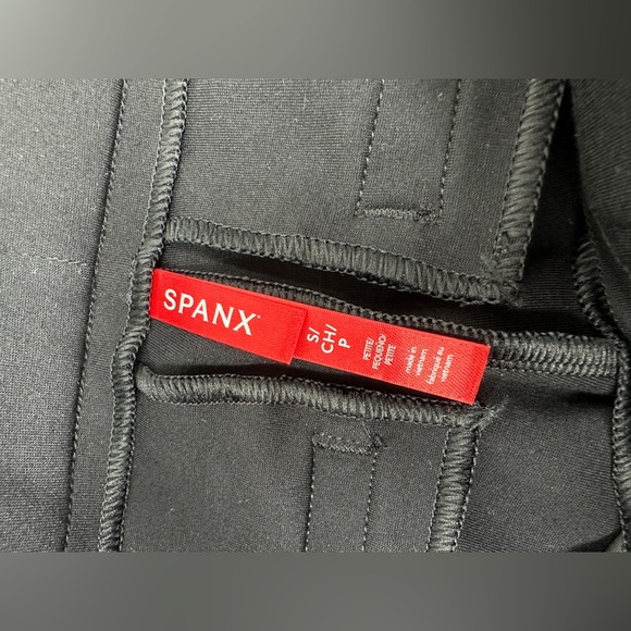 SPANX SPANXsmooth PerfectFit Ponte Straight Pants Size Small Black #20254Q EUC - Picture 12 of 12